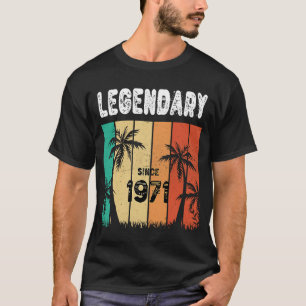 T-shirt 52e anniversaire 1971 pour les hommes et les femme