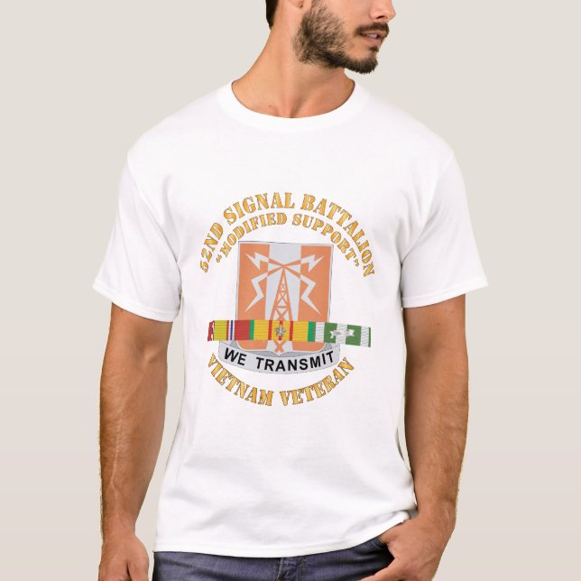 T-shirt 52e Bataillon de transmissions (soutien modifié) a (Devant)