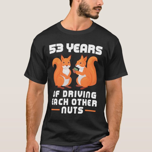 T-shirt 53 ans d'amitié à rendre mutuellement fous (Devant)