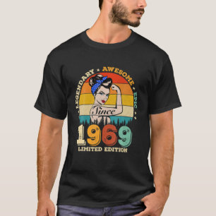 T-shirt 53 Ans Légendaire Depuis 1969 Magnifique 53E Oisea