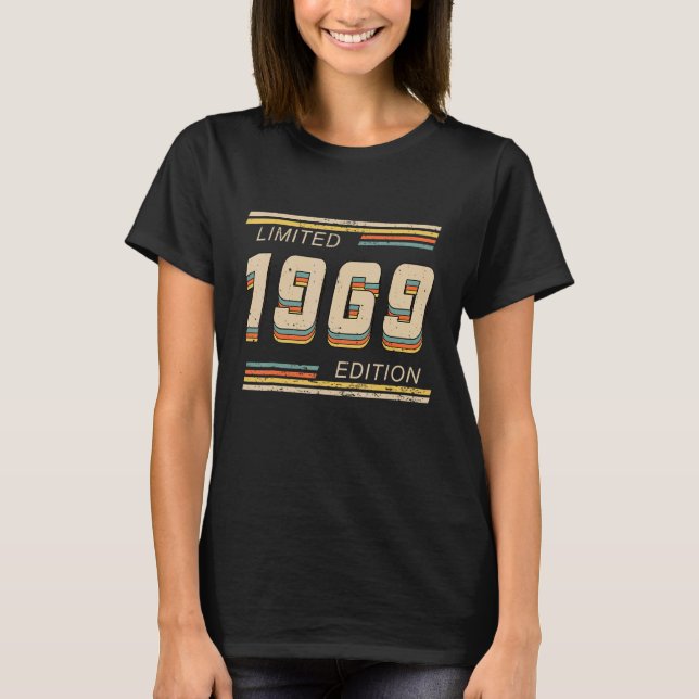 T-shirt 53 ans Vintage Retro 1969 53e anniversaire (Devant)