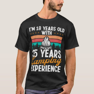 T-shirt 53 Year Old Camper Mountains Camping 53 Birthday f