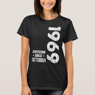 T-shirt 53 Years Old Awesome Since October 1969 53rd Birt