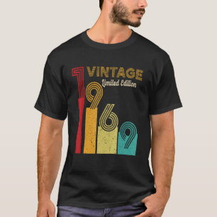 T-shirt 53e anniversaire 53 ans Vintage 1969 Anniversaire