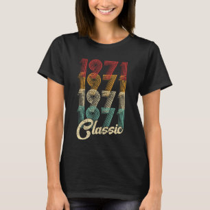 T-shirt 53e anniversaire Cadeau classique 1971 53 ans