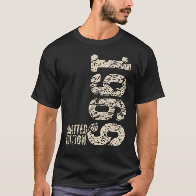 T-shirt 53e anniversaire Dames Mens 53 ans 1969 5 (Devant)