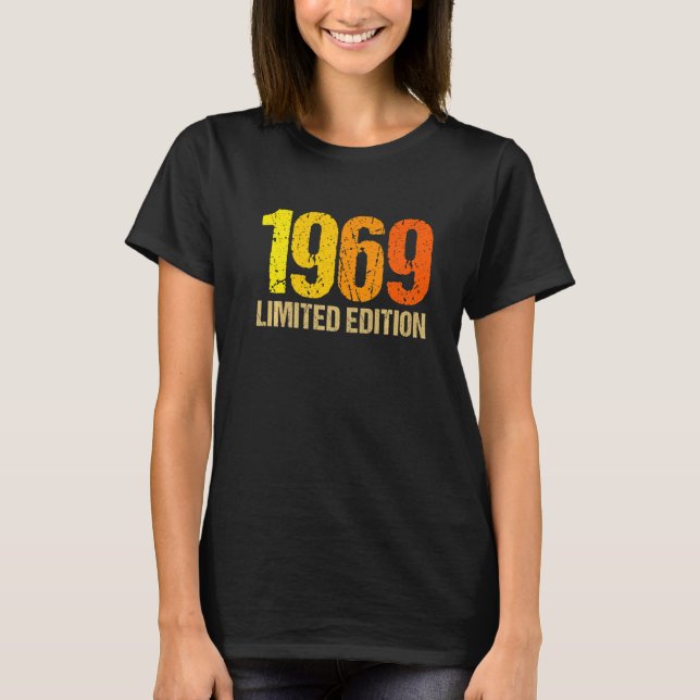 T-shirt 53e anniversaire Dames Mens 53 ans 1969 5 (Devant)
