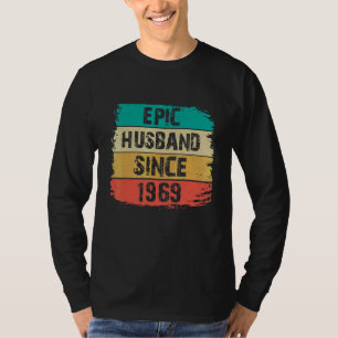 T-shirt 53e anniversaire du Mariage Mari épopé depuis 1969