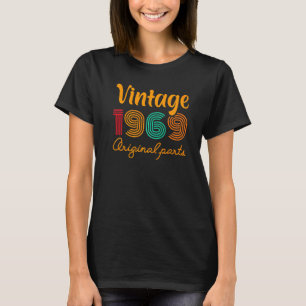 T-shirt 53e anniversaire Vintage 1969 Année Anniversaire 1