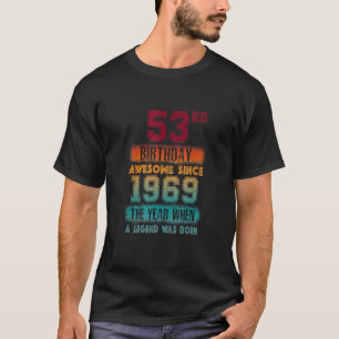 T-shirt 53ème anniversaire fête stupéfiant depuis 1969 53 