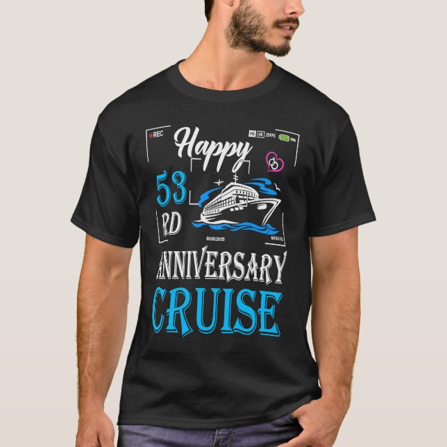 T-shirt 53rd Wedding Anniversary  Happy 53rd Anniversary C (Devant)