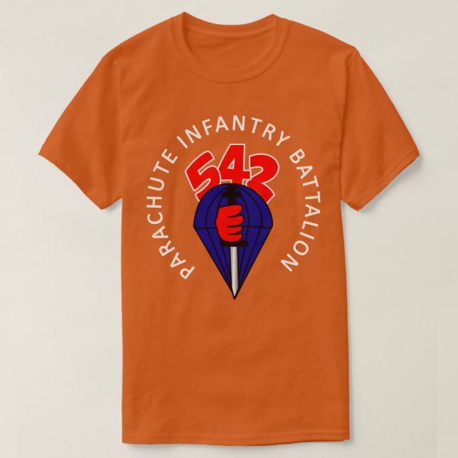 T-shirt 542e bataillon d'infanterie parachute avec Arrière (Design devant)