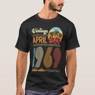 T-shirt 54 Anniversaire Vintage Avril 1969 Femmes Me