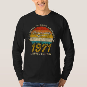 T-shirt 54 Ans 1971 Retro Magnifique 54e anniversaire Cade