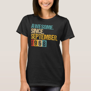 T-shirt 54 Ans Awesome Depuis Septembre 1968 54e 1