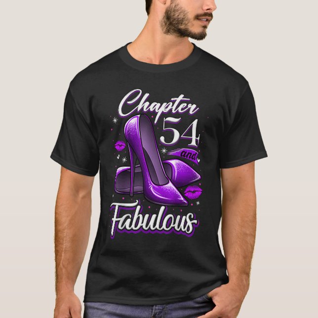 T-shirt 54 Ans Chapitre 54 & 54e Anniversaire Fabuleux H (Devant)
