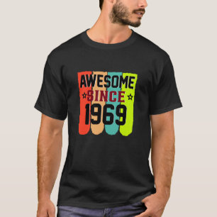 T-shirt 54 ans Vintage 1969 54e anniversaire