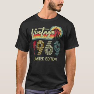 T-shirt 54 Ans Vintage 1969 Fait En 1969 54e Naissance