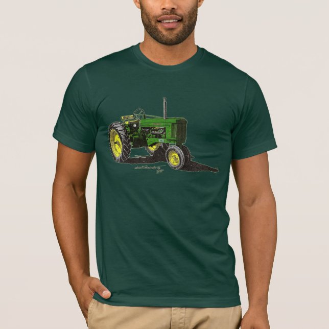 T-shirt '54 couleur de tracteur de JD 50 (Devant)