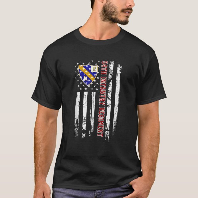 T-shirt 54e régiment d'infanterie Anciens combattants du p (Devant)