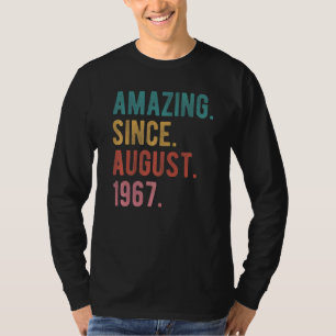 T-shirt 55 Ans 55e Anniversaire stupéfiant depuis le 19 ao