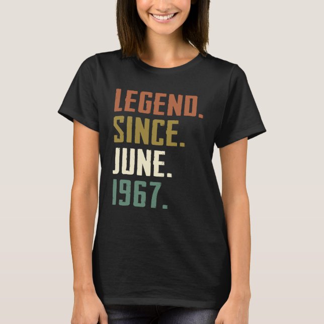 T-shirt 55 ans de légende depuis juin 1967 55ème Anniversa (Devant)