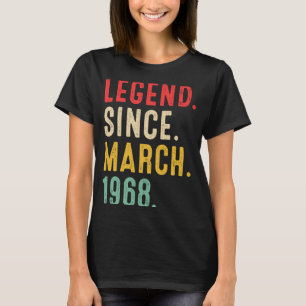T-shirt 55 ans de légende depuis mars 1968 55e anniversair