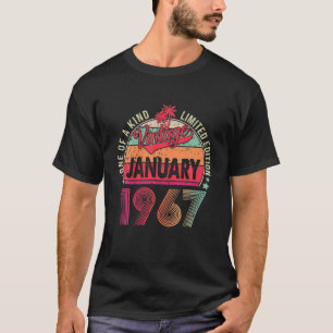 T-shirt 55 Ans Janvier 1967 Édition Limitée 55E Birt