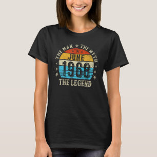 T-shirt 55 ans L'homme mythe Légende Juin 1968 55th Bir