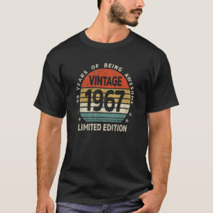T-shirt 55 ans Vintage 1967 55e anniversaire
