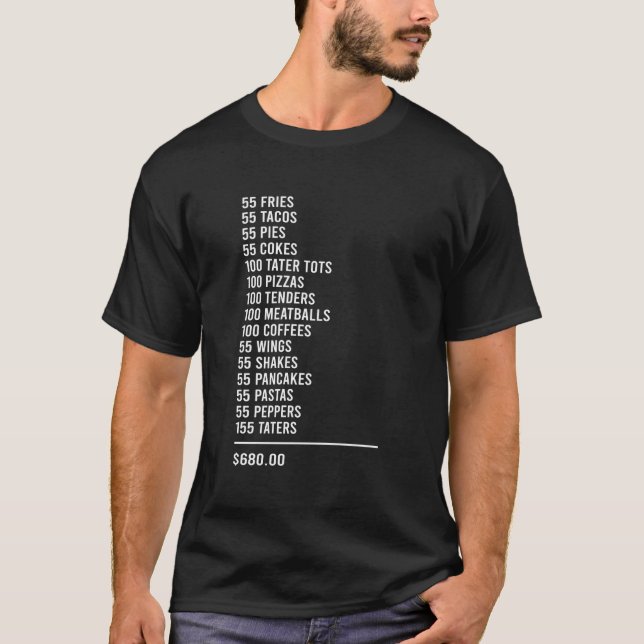 T-shirt 55 Burgers 55 Frites (Devant)