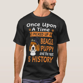 T-shirt 55 Un Sur Un Beagle De Temps Chiot