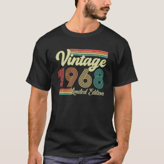 T-shirt 55 Years Old Vintage 1968 Born In 1968 55th