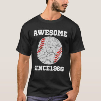 T-shirt 55E Anniversaire Cadeau De Baseball D'Amoureux 55 