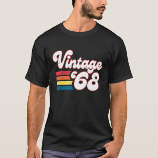T-shirt 55e Anniversaire Femmes Hommes Nés En 1968 Anniver