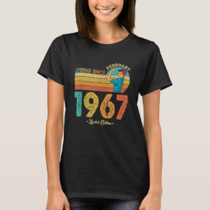 T-shirt 55e anniversaire Février 1967 Légende depuis 1967