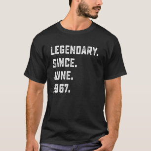 T-shirt 55e anniversaire Légendaire depuis juin 1967 55 an