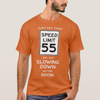 T-shirt 55e Anniversaire Limite de vitesse Signal Auto Méc