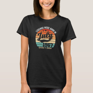 T-shirt 55ème Anniversaire vintage Légendes Nées Le 19 Jui