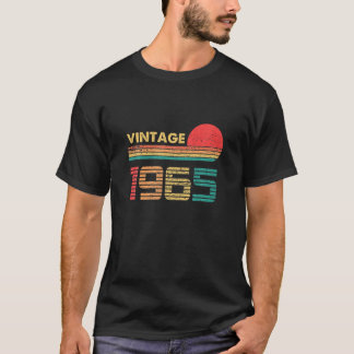 T-shirt 56 Ans Anniversaire Classique Vintage Né En 1965