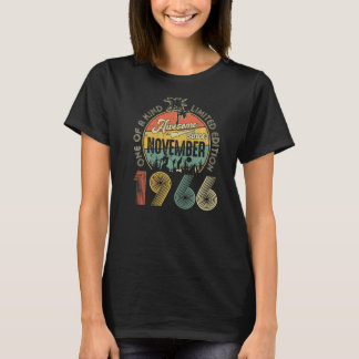 T-shirt 56 Ans Awesome Depuis Novembre 1966 56th Bir