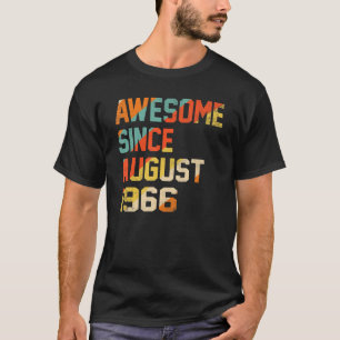T-shirt 56 Ans Funny Awesome depuis août 1966 56e