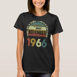 T-shirt 56 Ans Funny Awesome Depuis Novembre 1966 56t