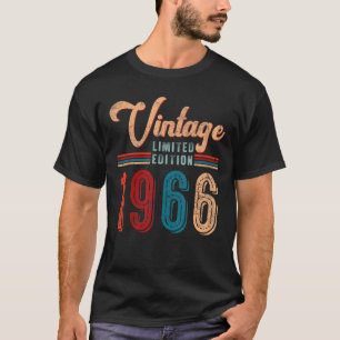 T-shirt 56 ans Vintage 1966 56e anniversaire 1