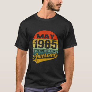 T-shirt 56E Anniversaire Décorations Mai 1965 Hommes Femme