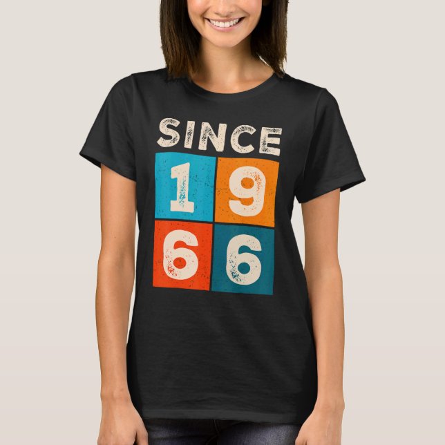 T-shirt 56e anniversaire depuis 1966 (Devant)