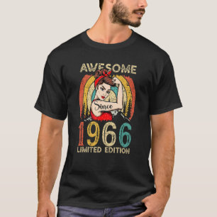 T-shirt 56ème anniversaire vintage pour les femmes stupéfi