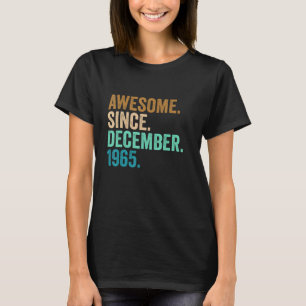 T-shirt 57 Ans 57e Anniversaire Awesome depuis Décembre