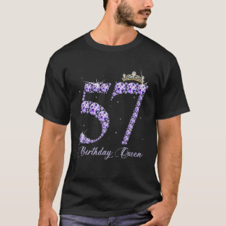 T-shirt 57 Ans C'Est Mon 57E Anniversaire Reine Diamond He
