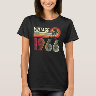 T-shirt 57 Ans Hommes Femmes Vintage 1966 Rétro 57ème Nais